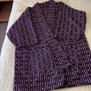 New Chic Black and pink Patterned Kimono